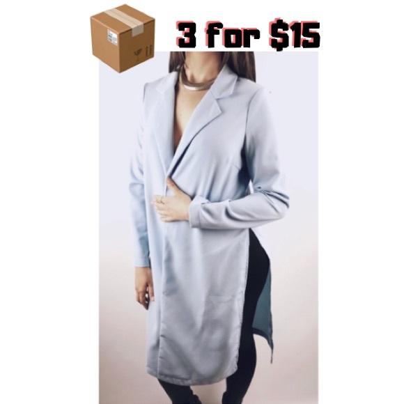 Tops - 📦3 For $15// Baby Blue long blazer